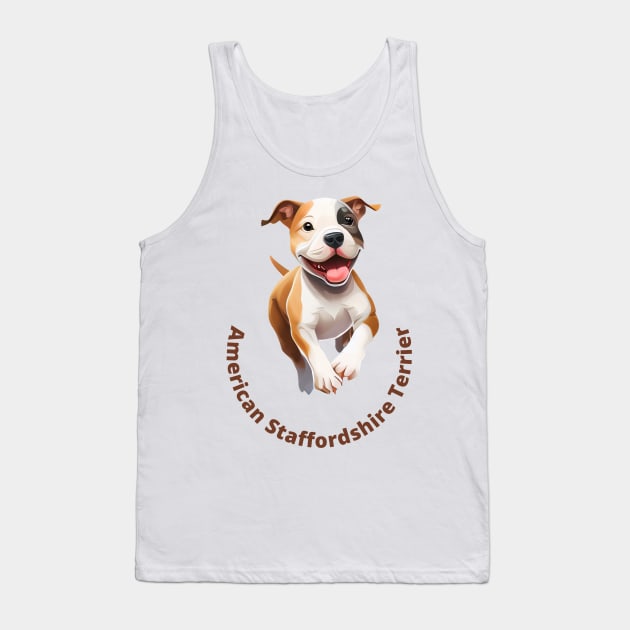 American Staffordshire Terrier Tank Top by Schizarty